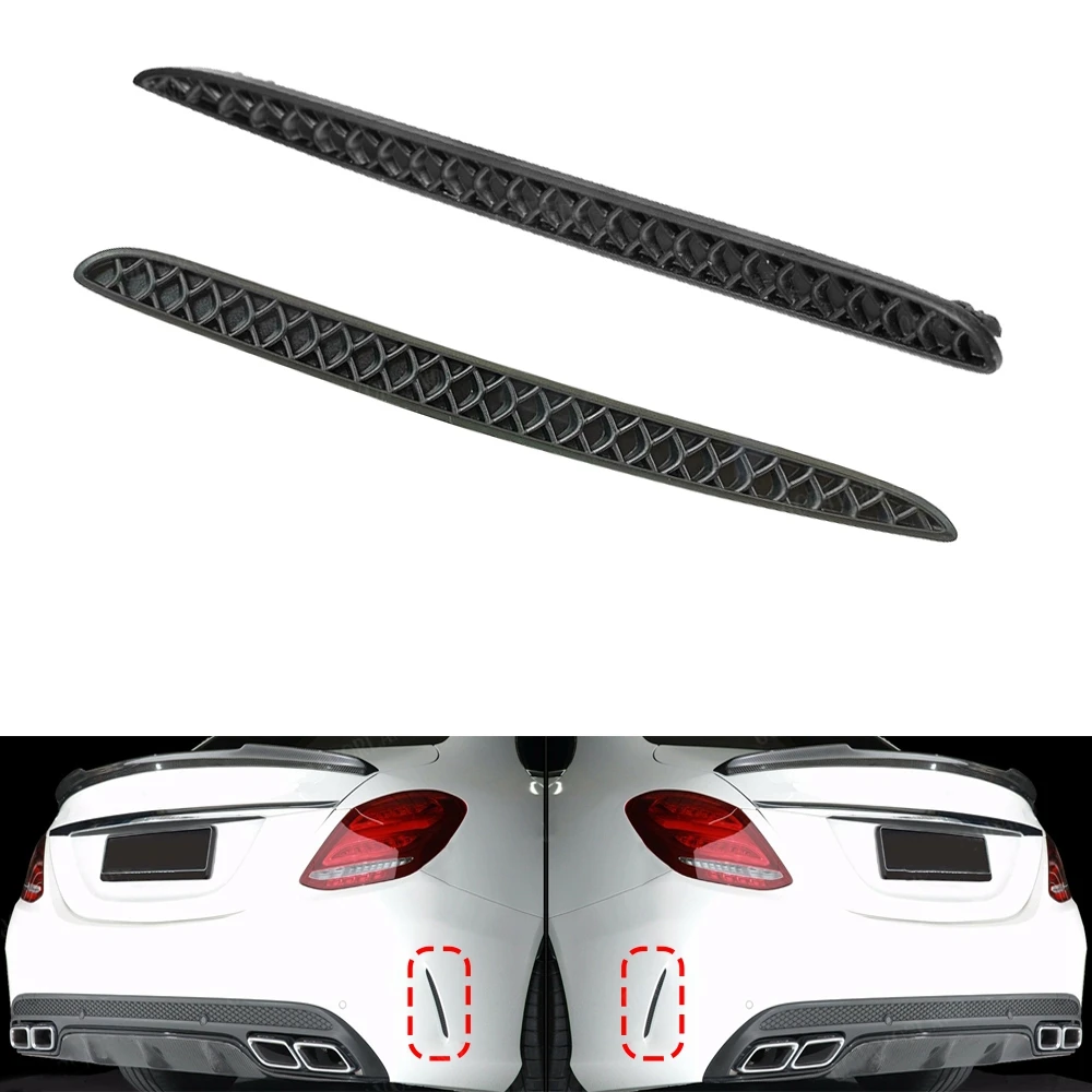 

A69R-1 Pair Rear Bumper L+R Side Cover Cap Honeycomb Grill 2058850053 2058850153 For Mercedes-Benz C63 W205 AMG 2013-2017