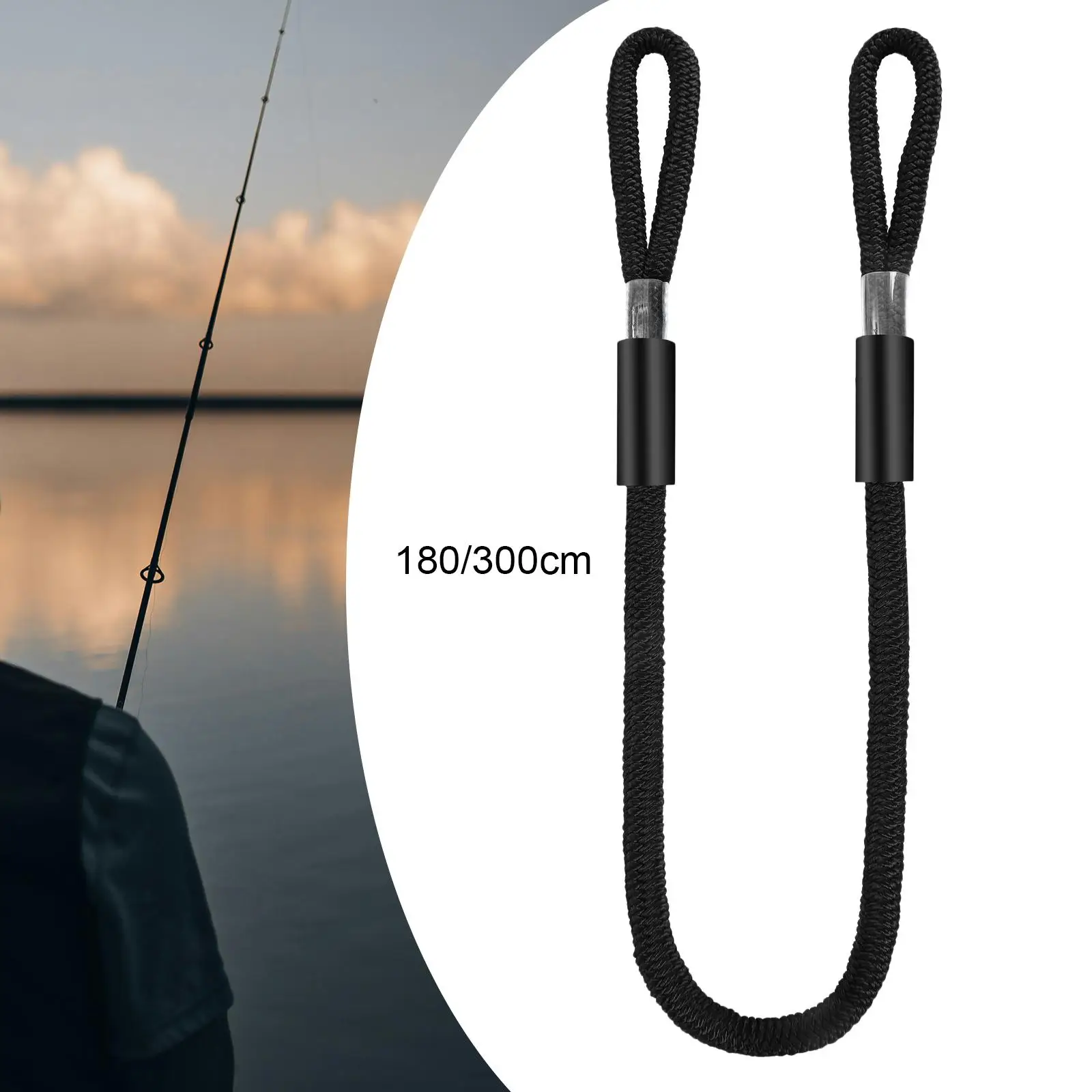 Nylon Dock Line Durable Boat Rope Quick Tie Mooring Accessories for Yacht Canoe Camping Fishing Boat Deck