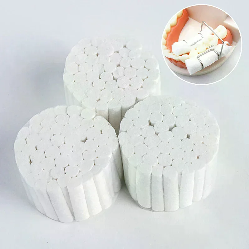 

50/100/200 шт., стоматологический ватный рулон, одноразовый материал для стоматолога, средство для отбеливания зубов, высокопоглощающие кровоостанавливающие хирургические принадлежности