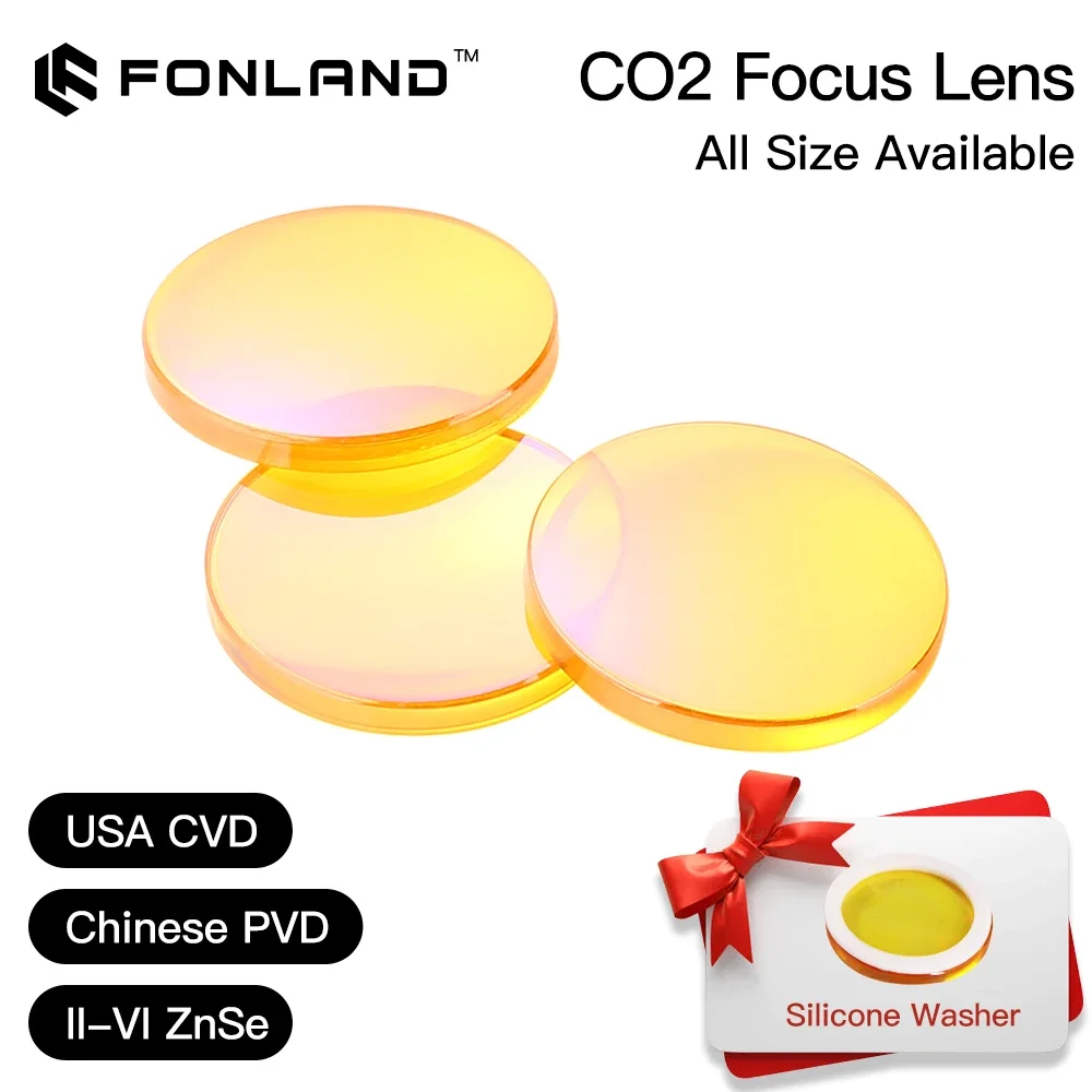 USA Focus Lens CVD ZnSe China PVD II-VI INFRARED Diameter 12 15 18 19.05 20mm FL 50.8mm for CO2 Laser Engraving Cutting Machine