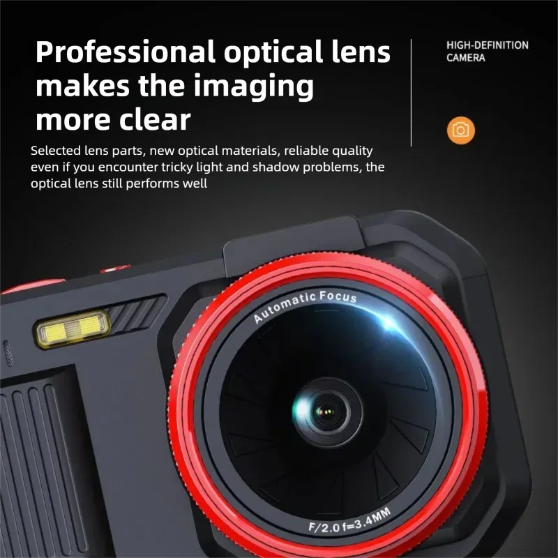 كاميرا رقمية XJ08/09 2.5K بدقة 48 ميجابكسل عالية الدقة مع تكبير رقمي 16X وشاشة 2.8 بوصة - كاميرا تسجيل فيديو مدمجة للصور المنزلية