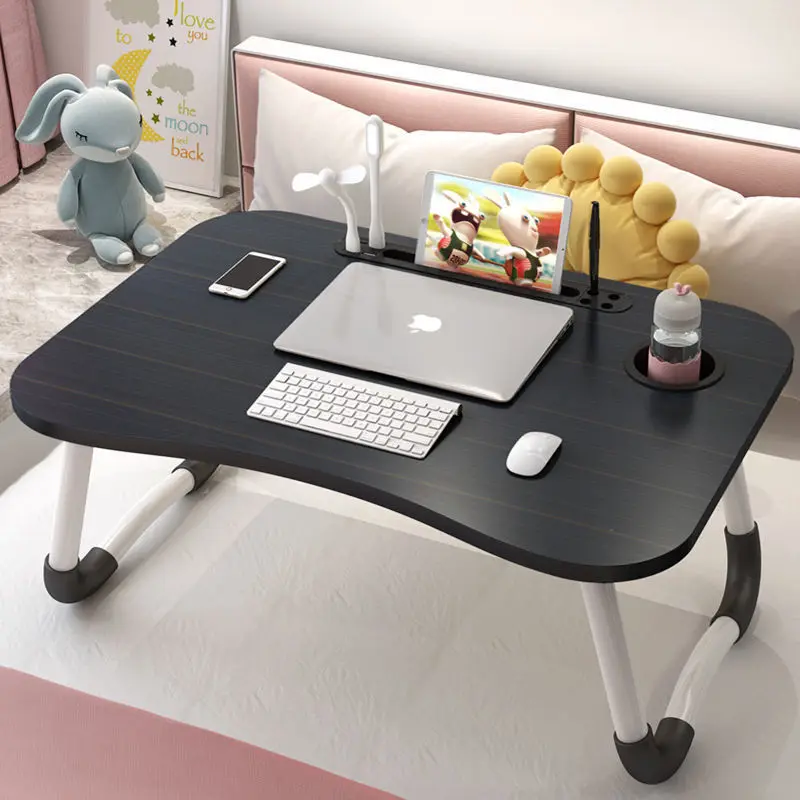 USB laptop table bed small table folding dormitory lazy children study table