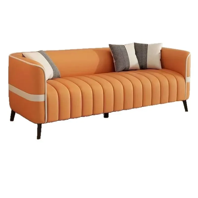 Simple modern living room small apartment sofa, double triple rental room living room sofa