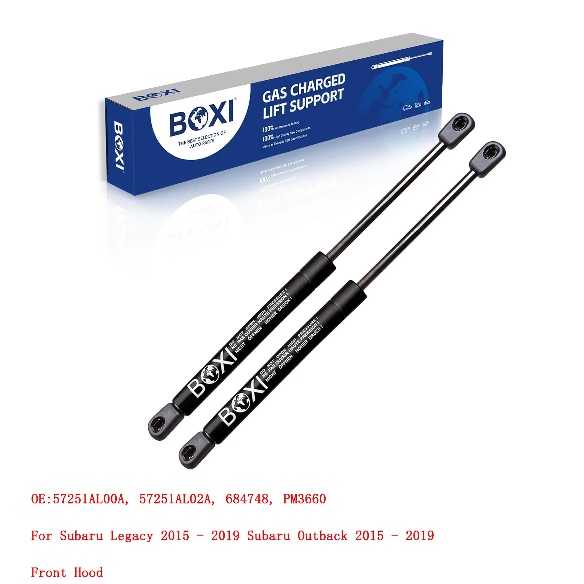 1Pc Front Hood Lift Support Strut 57251AL00A 57251AL02A 684748 PM3660 for Subaru Legacy 2015 - 2019 Subaru Outback 2015 - 2019