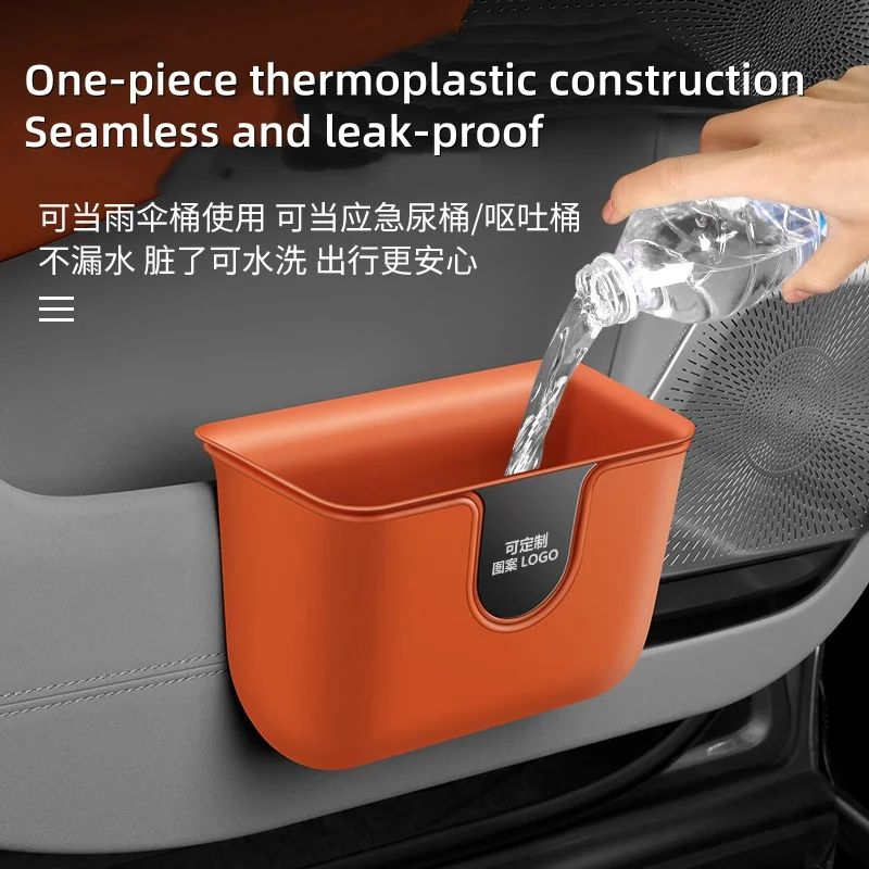 Car Trash Can Multi-functional Car Seat Back Door Hanging Storage Bucket Automotive Car internal Storage Bucket view 4