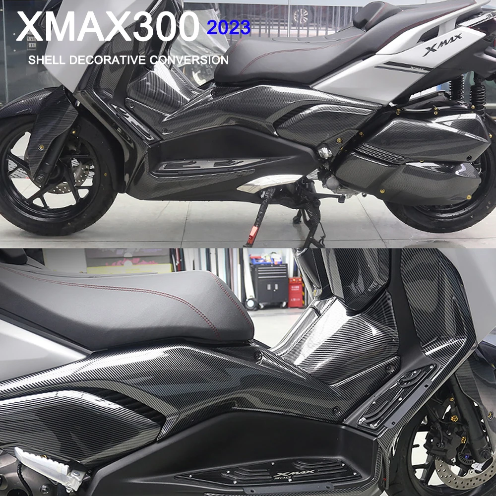 

XMAX300 Shell Decorative Conversion For Yamaha X MAX300 XMAX 300 2023 X-MAX X-MAX300 Motorcycle Accessories Carbon Fiber Stripe