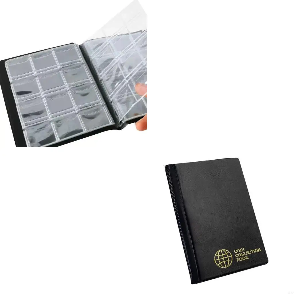 462E Protective Coin Collection Book Featuring 120 Individual Pockets
