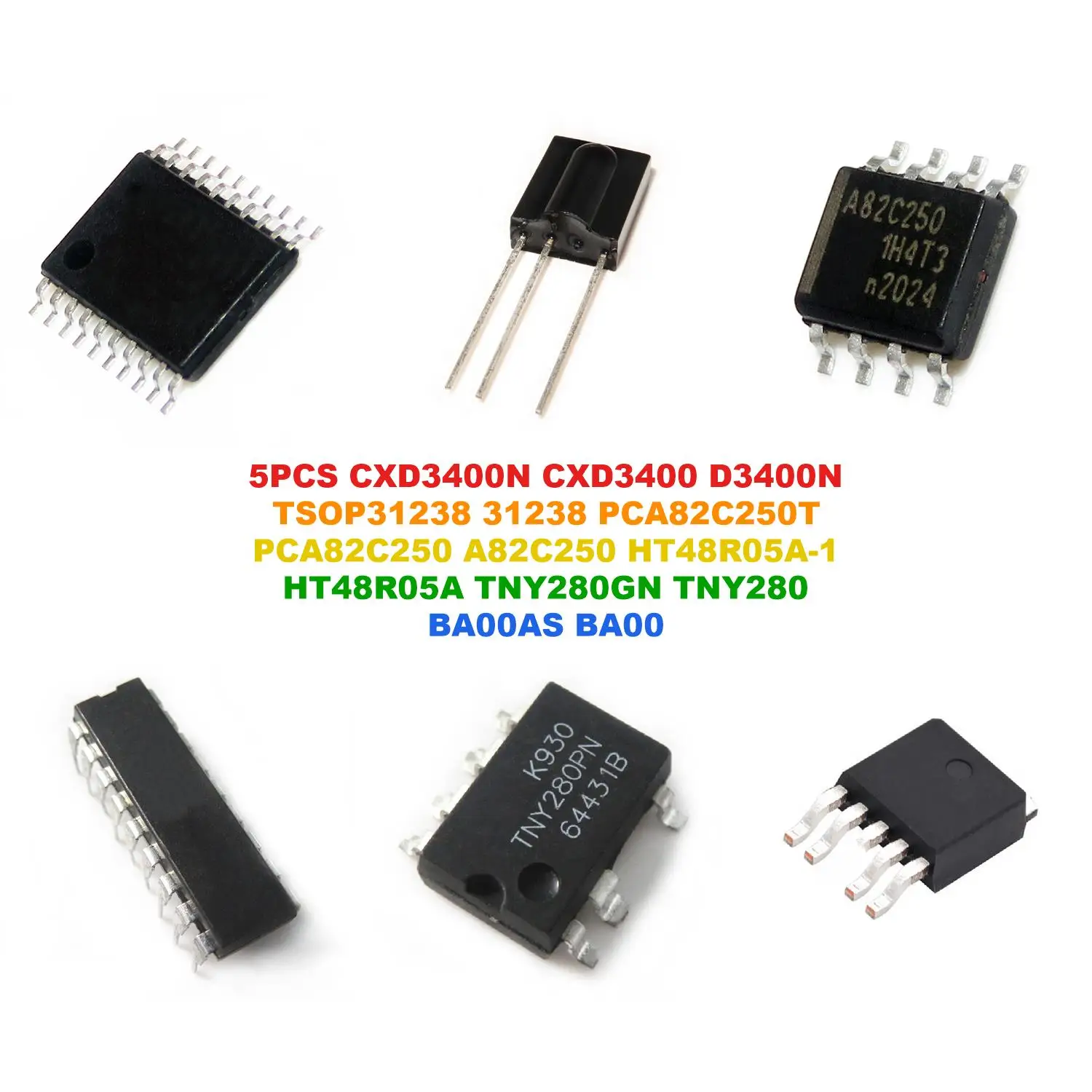 CXD3400N CXD3400 D3400N TSOP31238 31238 PCA82C250T PCA82C250 A82C250 HT48R05A-1 HT48R05A TNY280GN TNY280 BA00AS BA00