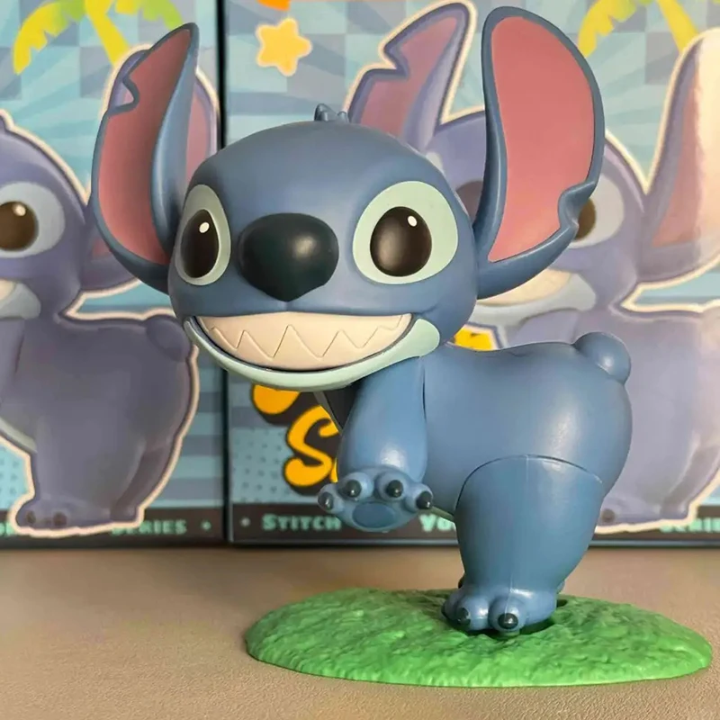 

New Product Authentic Stitch Around You Series Of Wind-Up Movable Blind Box Figurines, Toys, Gifts And Ornaments