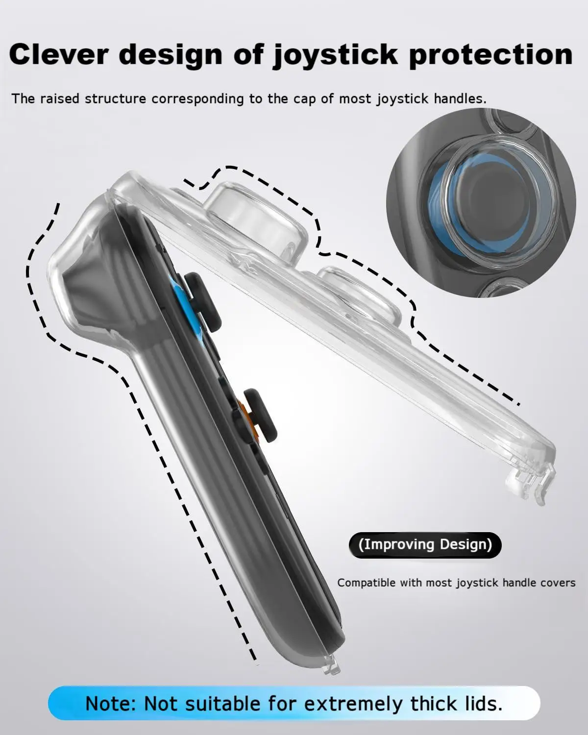 For switch 2 left and right handle storage box NS2 Joycon handle dustproof high transparency PP protective box