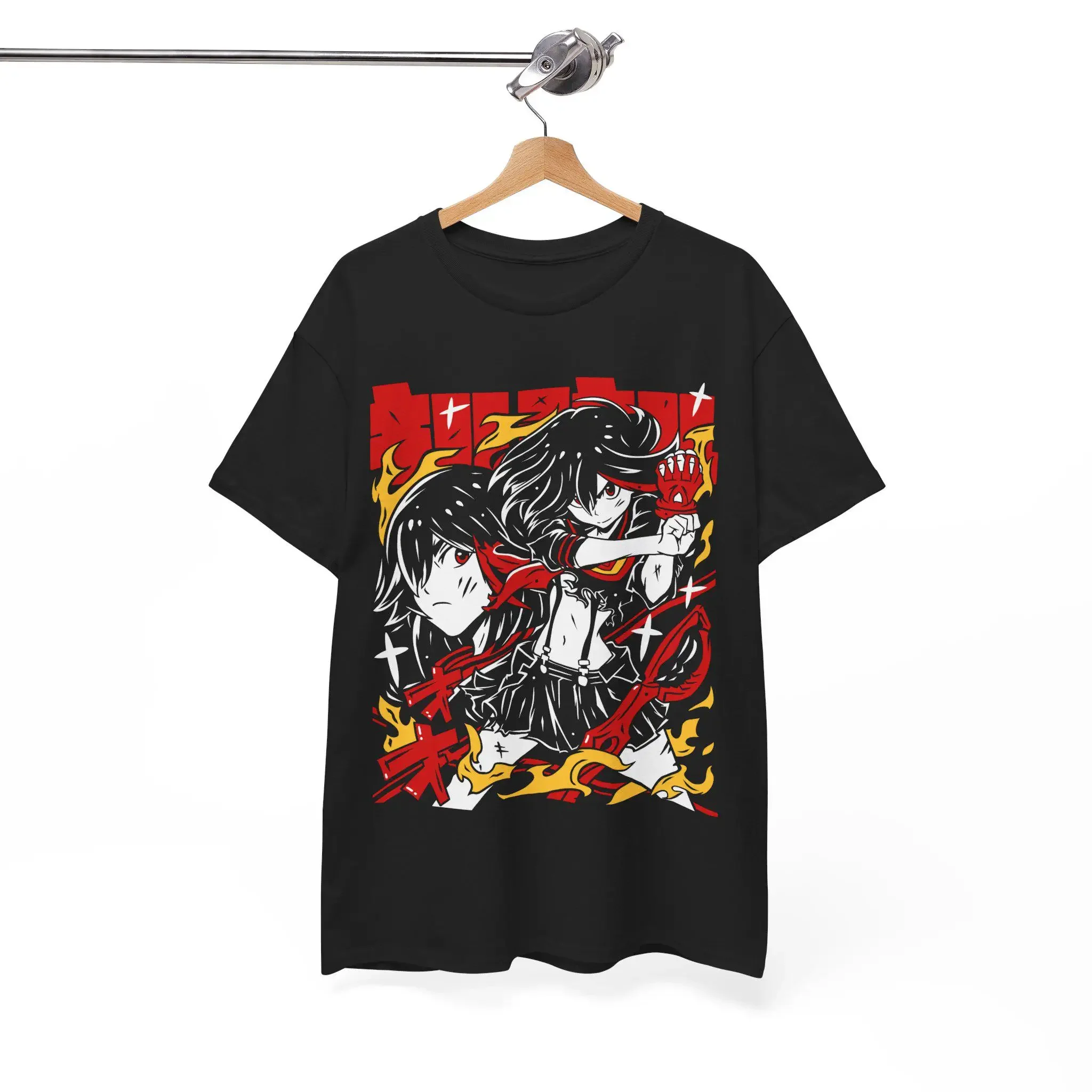 Senketsu Shirt Vintage Washed Unisex Oversized Kill La Kill Streetwear Soft Cotton Short Sleeve Tee Gift Clothing Tops Hot Sale