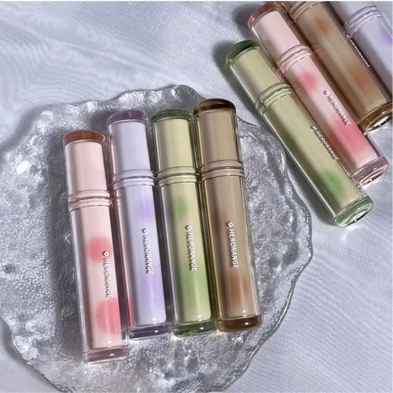 HERORANGE Mirror Lip Glaze Watery Lip Gloss Waterproof Lasting Transparent Jelly Liquid Lipstick Beauty Makeup Lip Cosmetic