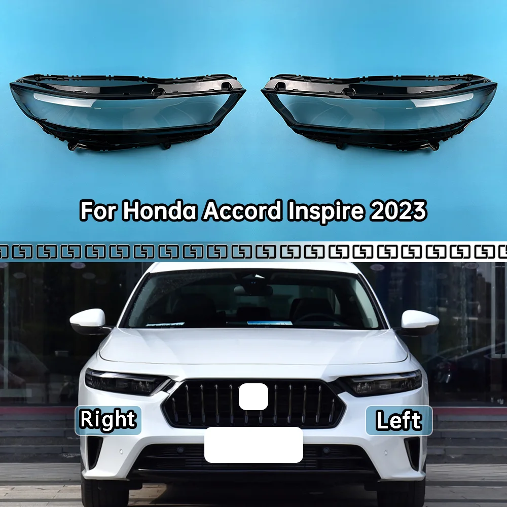 

For Honda Accord Inspire 2023 Headlamp Cover Shade Transparent Lampshade Headlight Shell Plexiglass Replace Original Lens