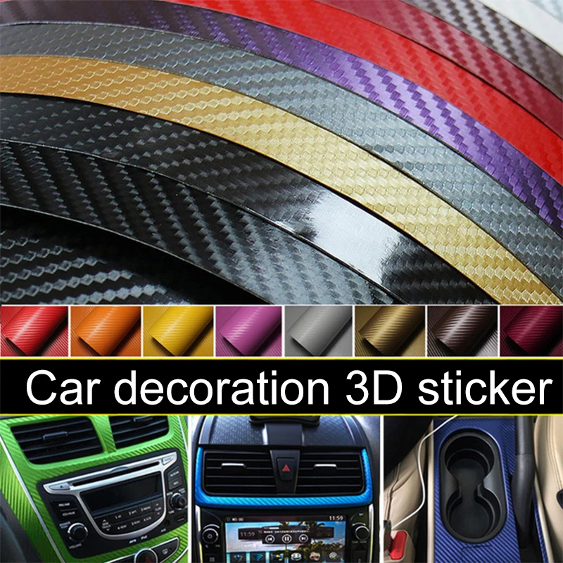 3D Carbon Fiber Stickers 30cmx127cm For Xiaomi M365 Pro Electric Scooter Decoration Decal Cover Sticker Wrap Skin Accessories