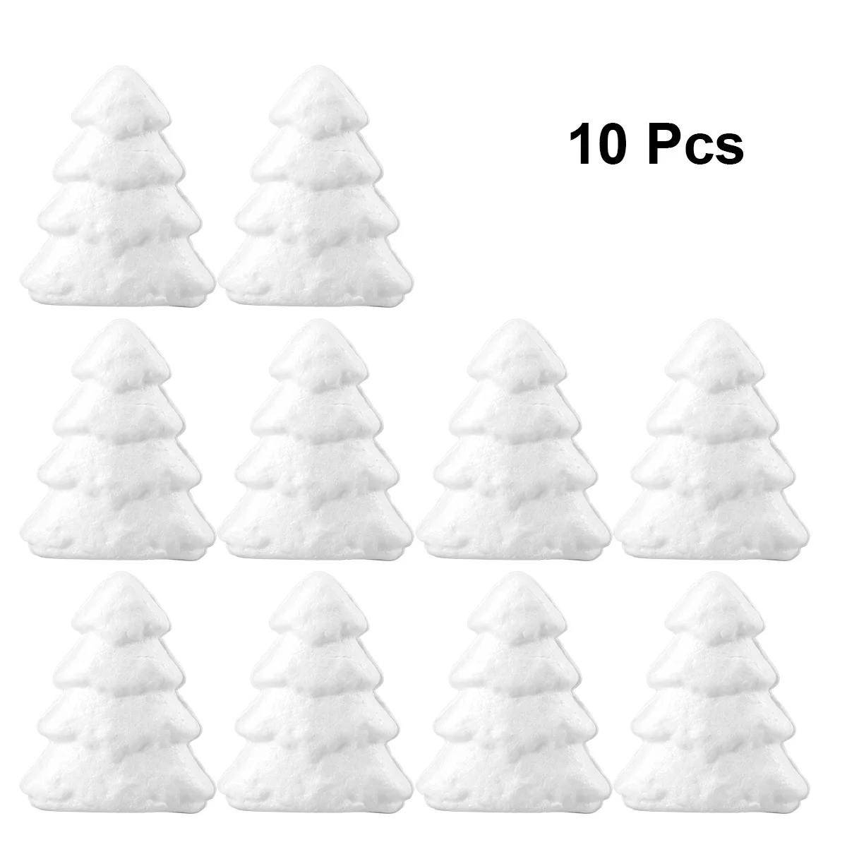 

ABOOFAN 10pcs White Foam Cones Craft for Christmas Tree Decorations Kids Crafts Floral Arrangements Party Supplies