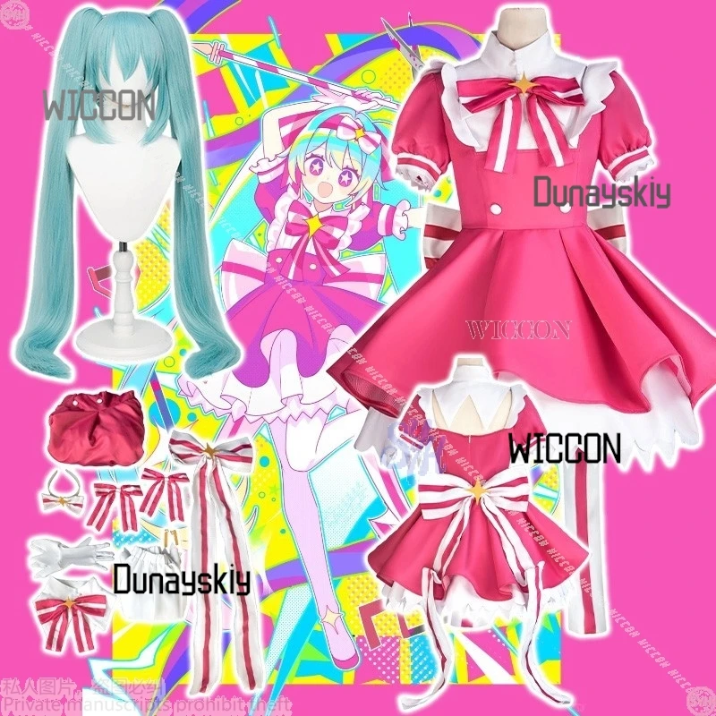 

Anime Game Project Sekai Cosplay Mikkuuu Ima Sugu Rinne Idol Stage Uniform Maid Magical Girl Dress Lolita Halloween いますぐ Rinne
