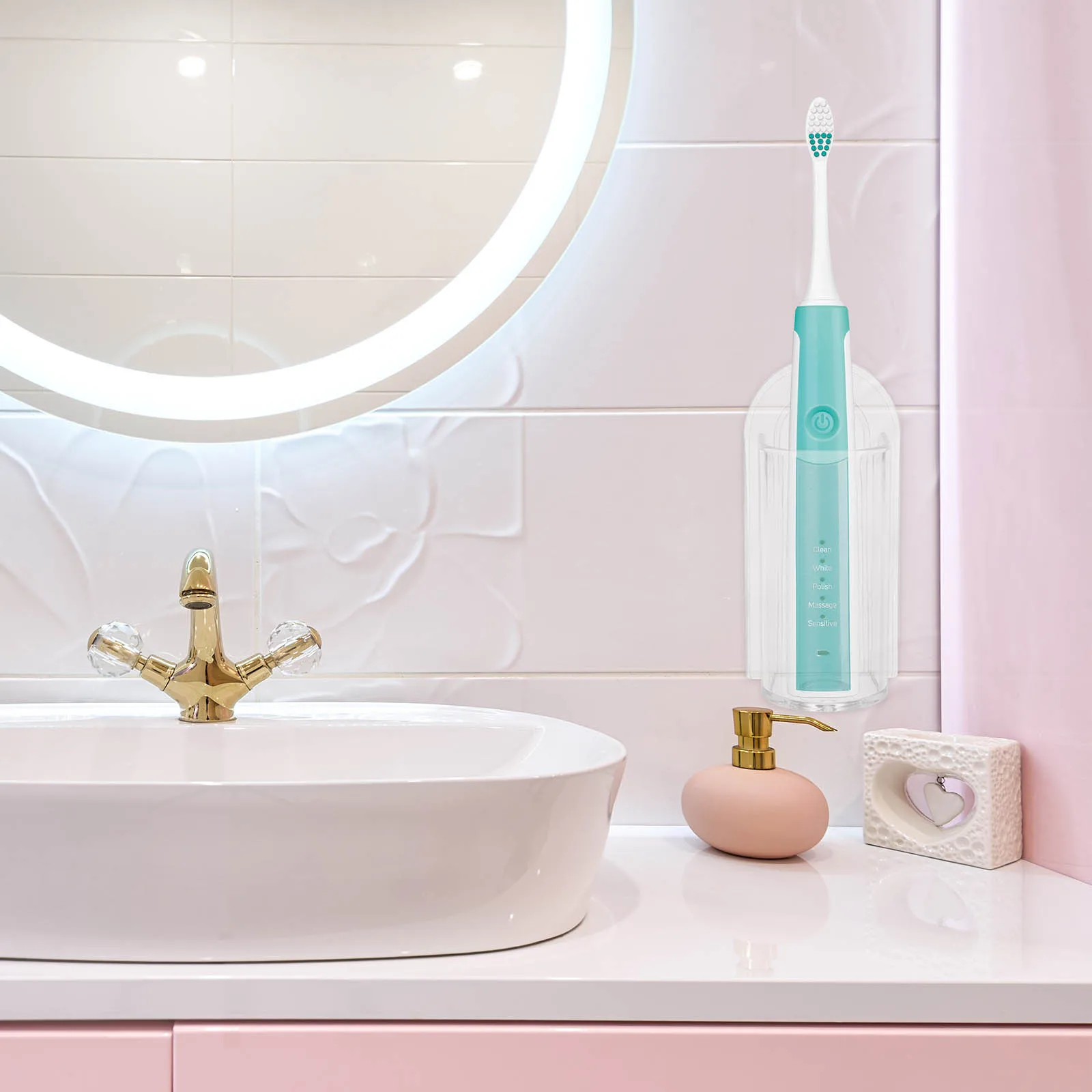 

Toothbrush Holder Holders for Bathroom Ceramic Black Shower Wall Marble Bracket