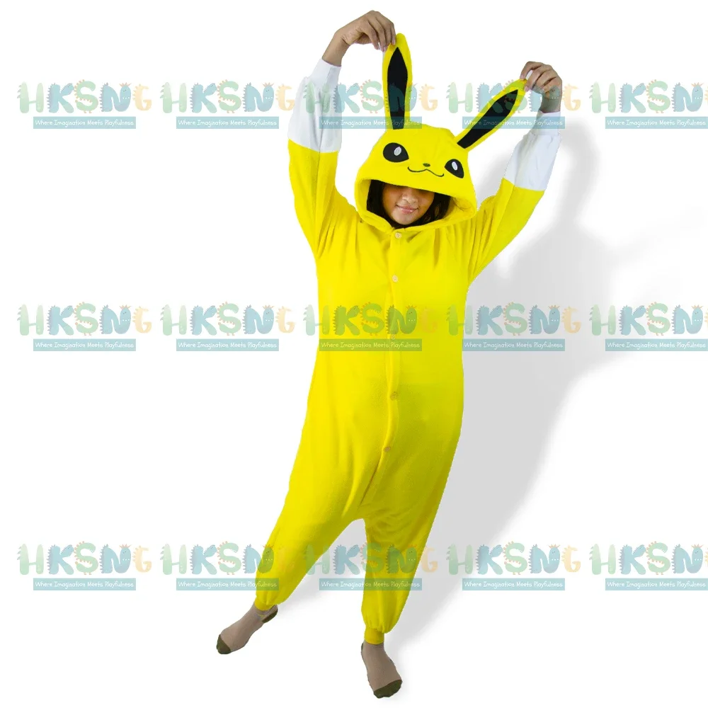

New Adults Pajamas Onesie Jolteon Cosplay Costume Women Kigurumi Halloween Christmas Full Body Pijama Anime Sleepwear Disfraz