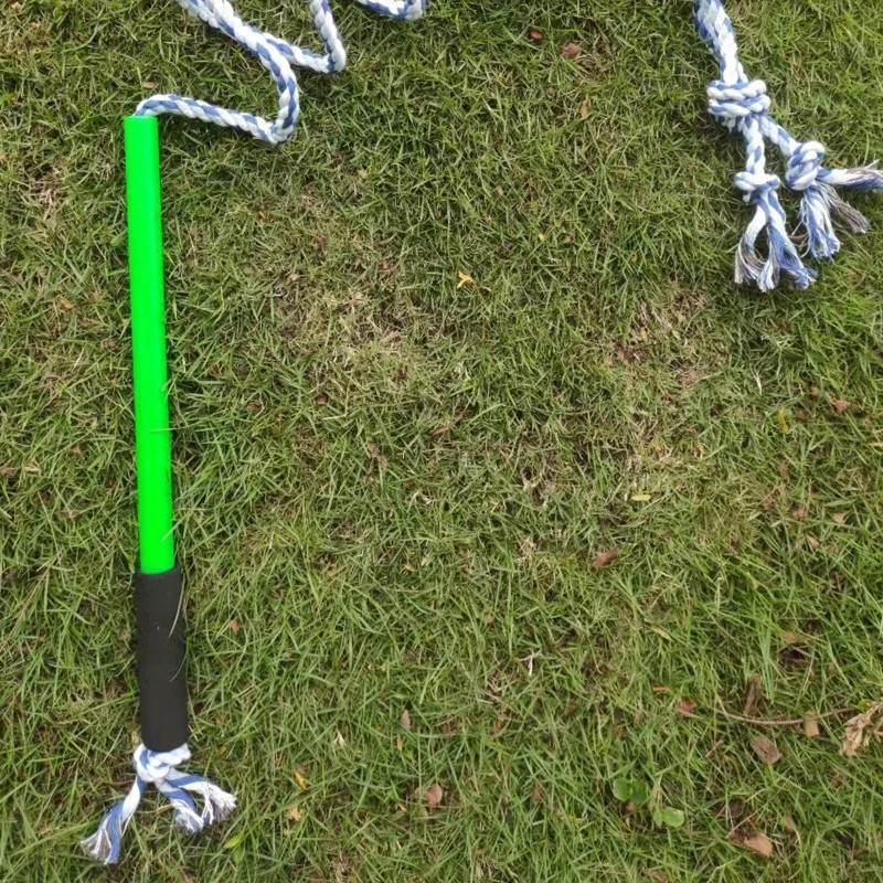Varilla entrenamiento interactiva para perros, juguetes persecución para prevenir obesidad, juego tirón para