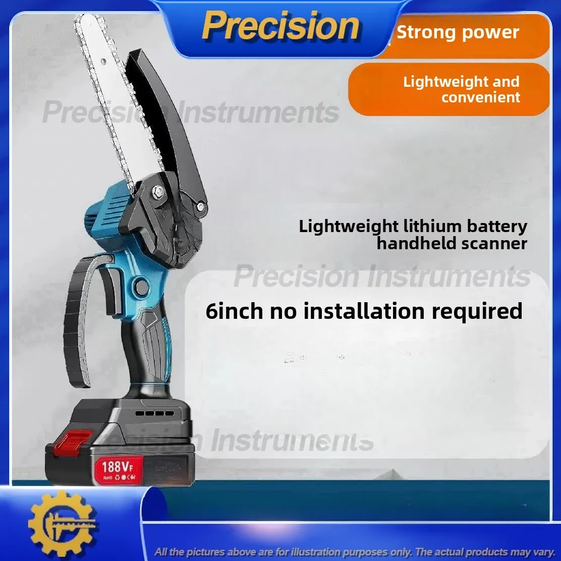 

2026 Mini 4 Inch 6 Inch 8 Inch Cordless Electric Chainsaw for Woodworking Lightweight Lithium Battery Powered Multi