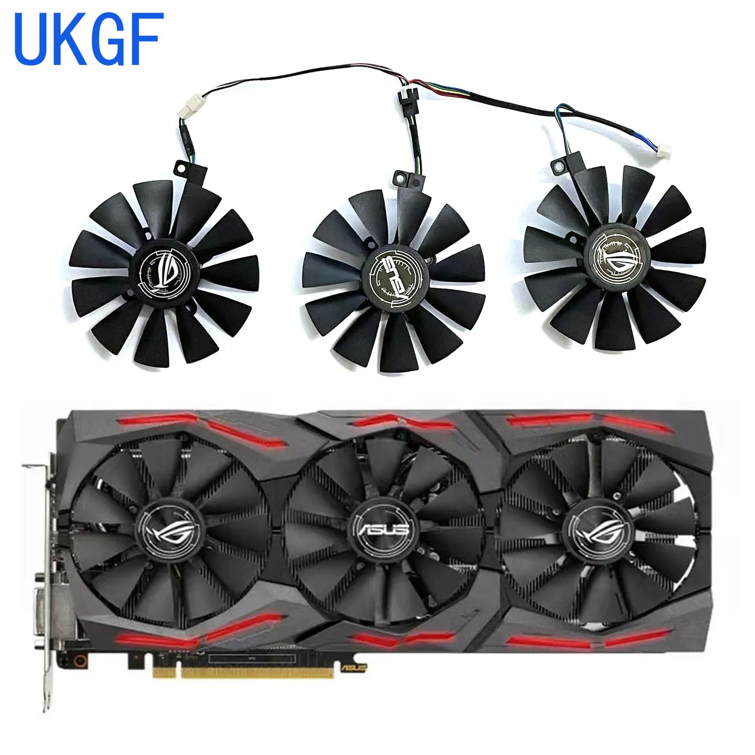 Brand new PLD09210S12HH PLD09210S12M 7 PIN for ASUS GeForce Radeon R9 390 RX Vega 56 Vega64 ROG STRIX GAMING graphics card