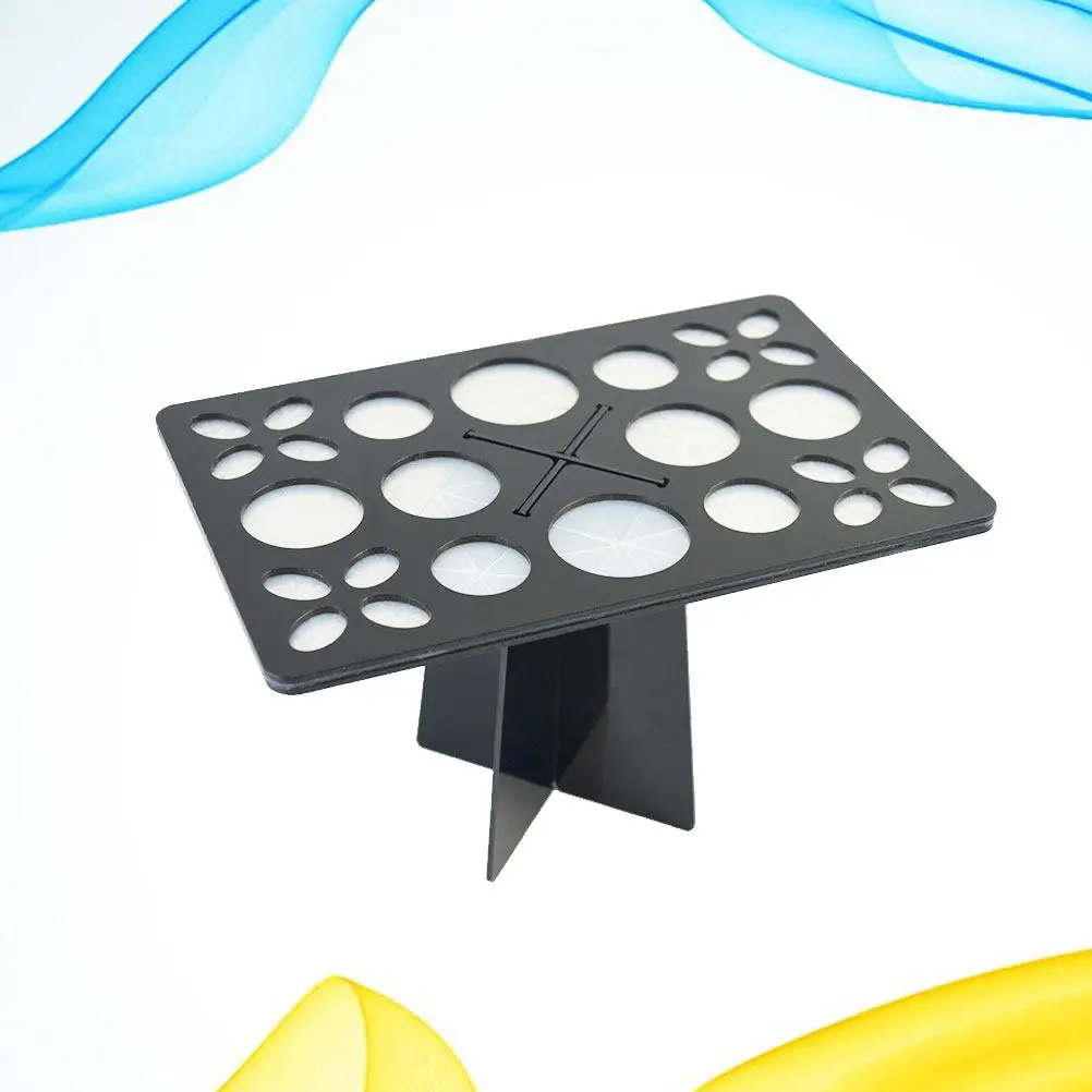 26-Hole Acrylic Makeup Brush Drying Rack Stand for Air Drying Brushes Nail Art Tools Craft Brushes Organizer Storage