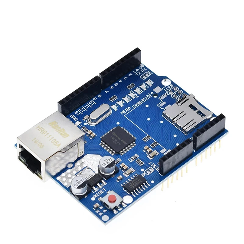 Imagem -04 - Uno-escudo Ethernet para Arduino Placa de Desenvolvimento Unr r3 2560 Mega 1280 328 W5100 W5100