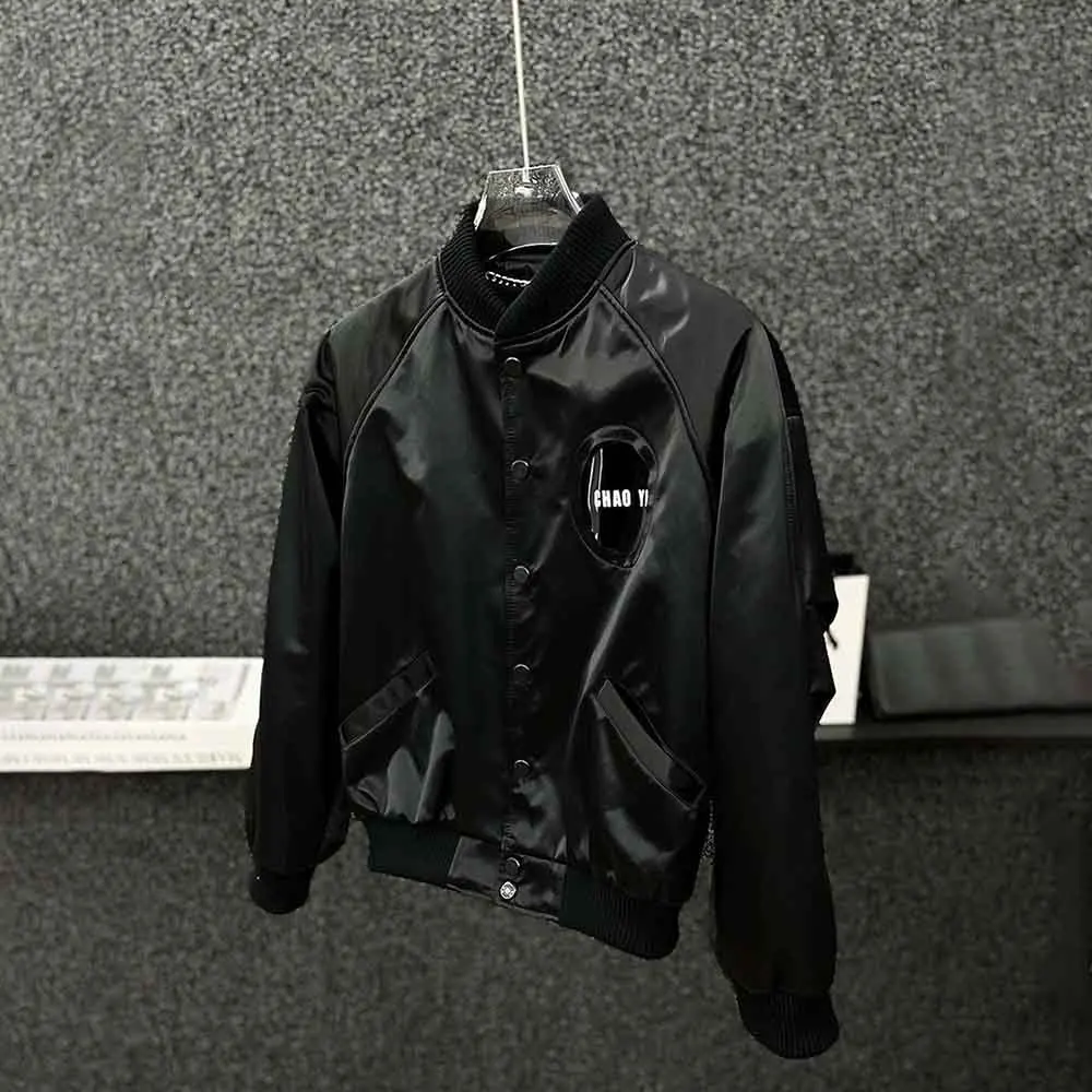 Mens Autumn Short Pu Leather Jacket Deconstructed Motorcycle Baseball Streetwear Fashion Trendy Top Men'S Clothing 2025 New