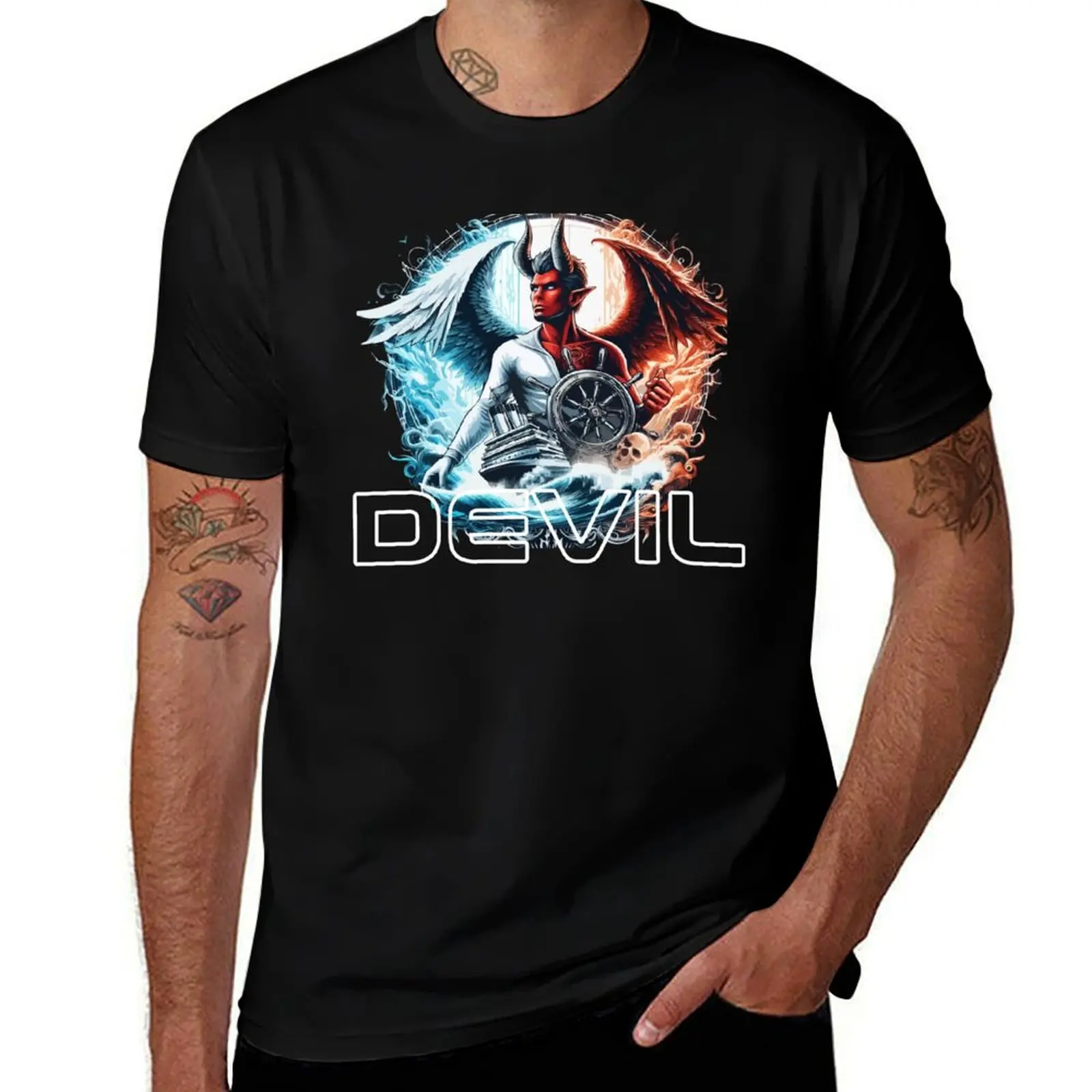 

The Devil T-Shirt man t shirts for men casual t shirt man cotton T-Shirt