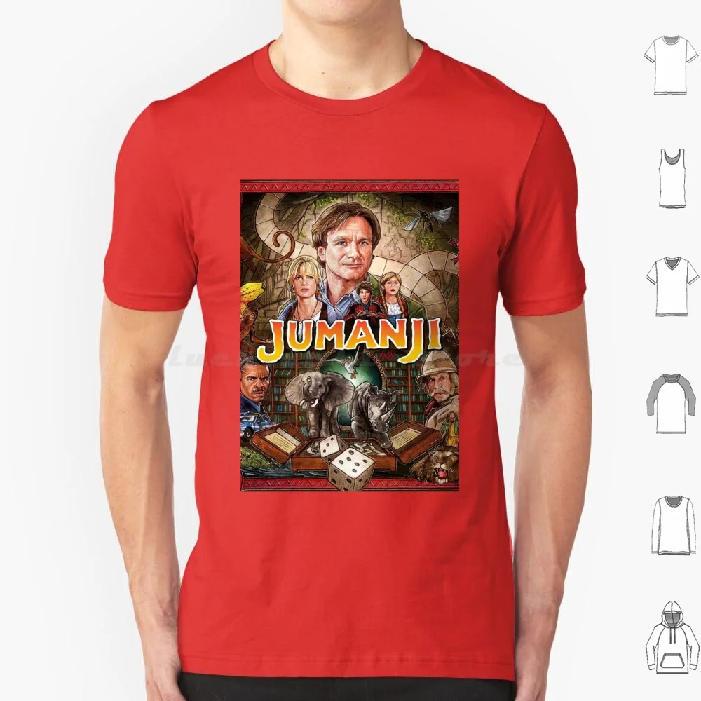 Jumanji T Shirt Cotton Men Women DIY Print Jumanji Movie Funny Robin Williams Game Kevin Hart Movies 2020 Dice Dwayne Johnson