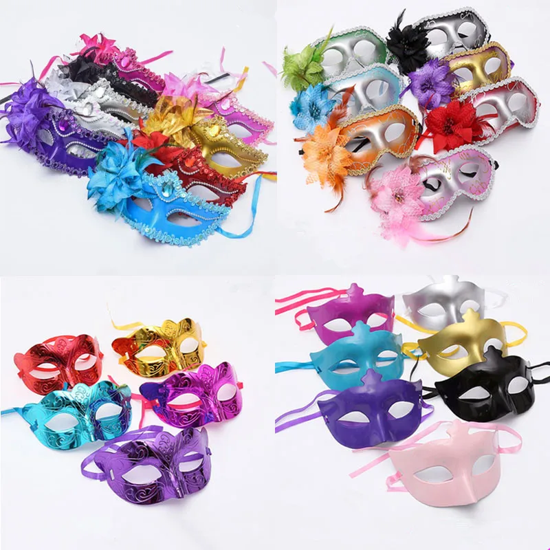 Multiple Half Face Mask Women Lady Girls Princess Masquerade Masks Party  Decoration Christmas Halloween wedding Easter