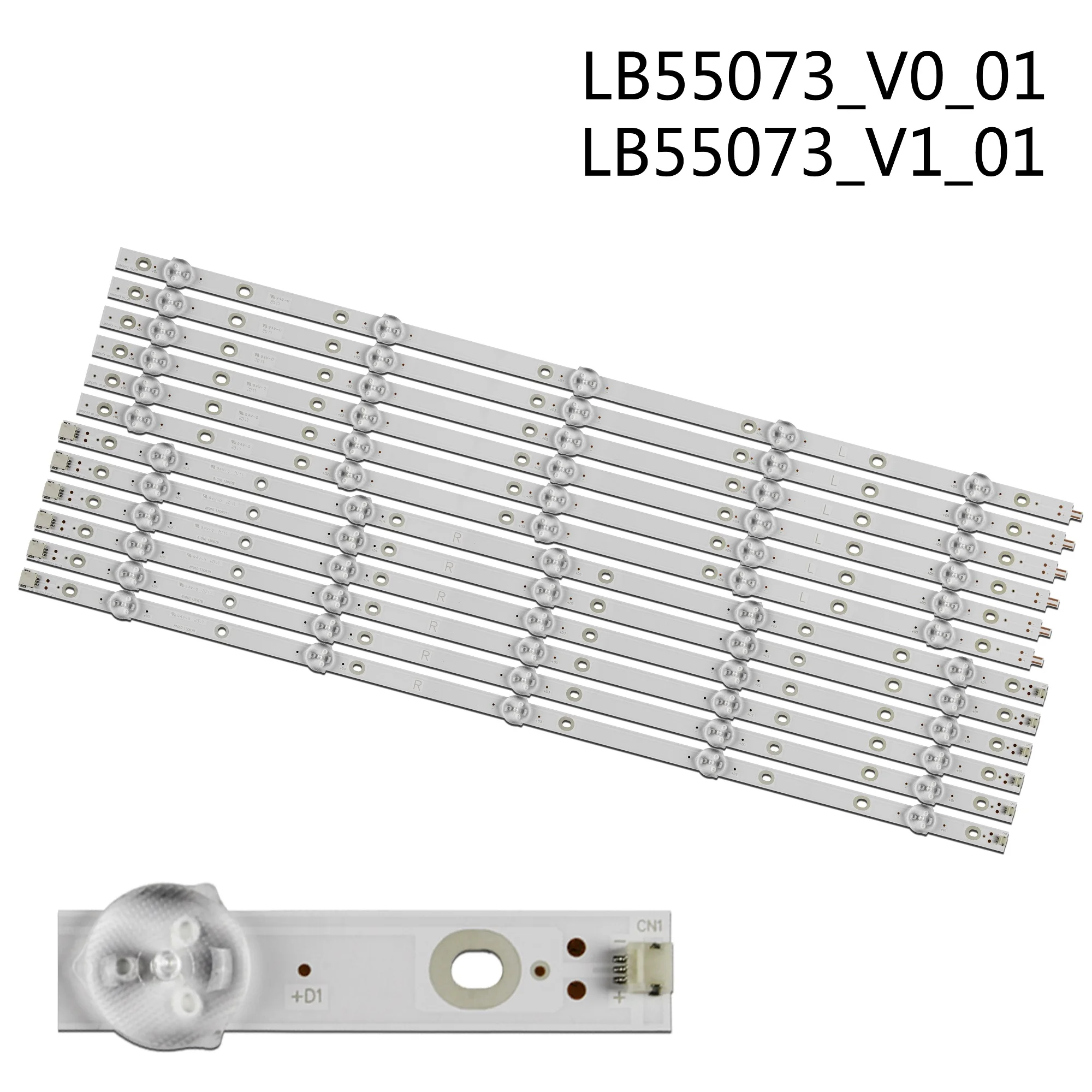 

New 12 PCS LED backlight strip for 55PUS7503 55PUS6162 55PUS7303 55PUS6412 55PUS6503 55PUS6703 55PUS6262 55PUS6753 LB55073 V1_02