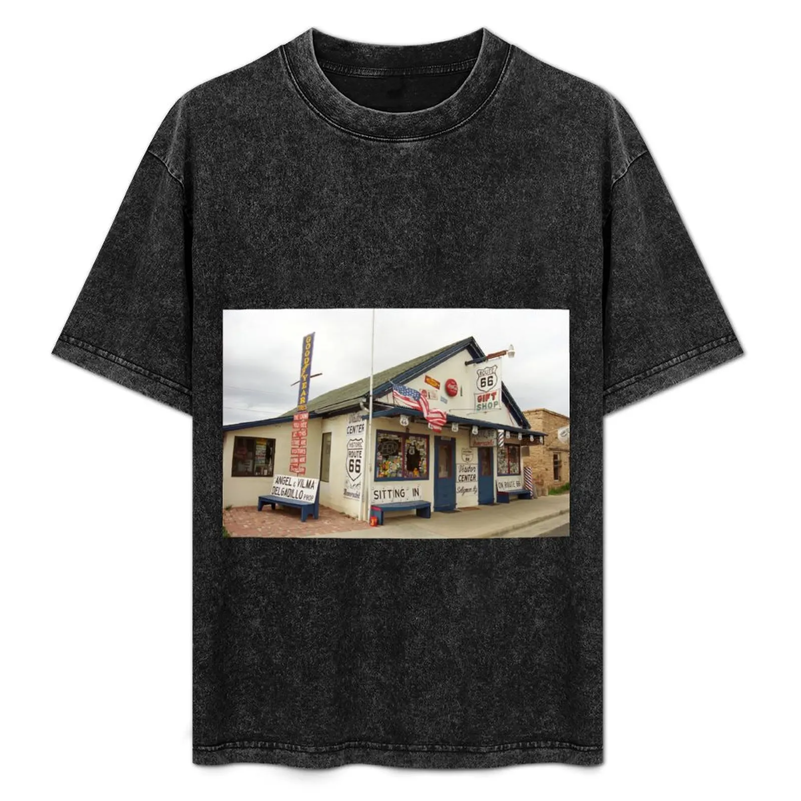 

Route 66 - Angel's Barber Shop T-Shirt baggy shirts fashion shirts rapper graphic tees mens t shirt
