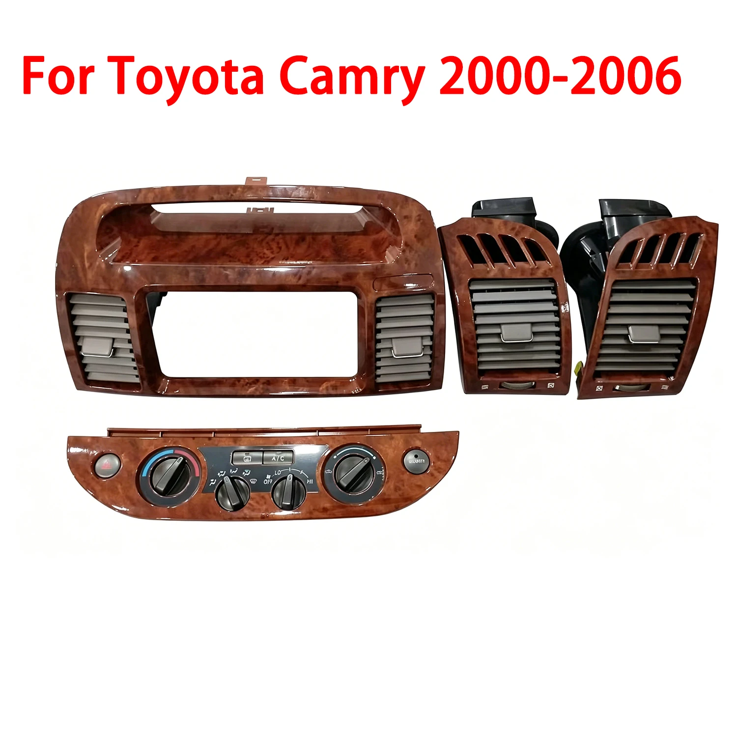 chengcheng-Air vent outlet Radio Dashboard For Toyota Camry 5 2000-2006 Fascia Auto Stereo Panel CD DVD Interior Accessories