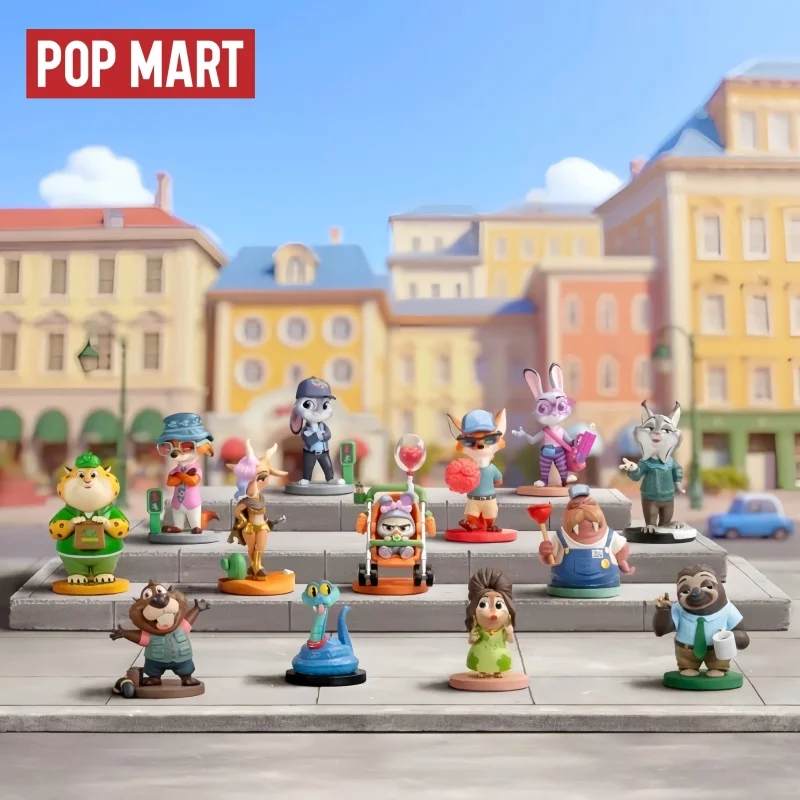 

Hot Selling Genuine Popmart Crazy Animal City Crazy Continuation Series Handmade Surprise Blind Box Ornament Collection Gifts