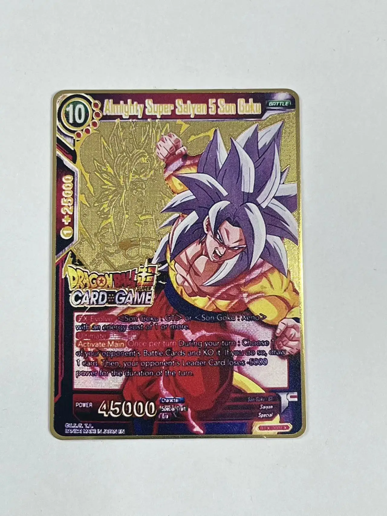 DIY Metal Dragon Ball Super Son Goku Saiyan Cards: Alternate Art Edition in English (Manga & Anime Inspired)