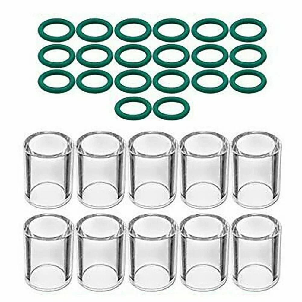 Tig Tocha de Soldagem Copo de Vidro e Anel o Materiais Duráveis Adequados para Tochas wp 17 18 26 e wp 20 Tig sr wp 171826 & sr wp 920