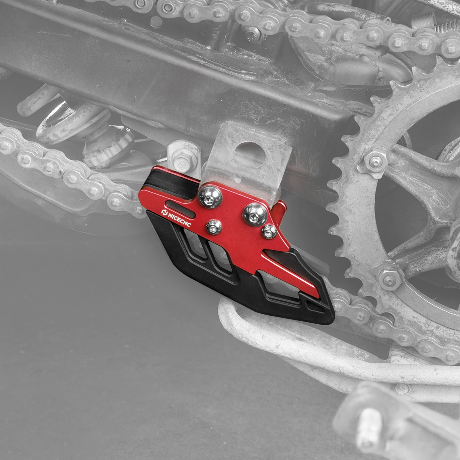 NICECNC Kettenführungsschutz für Yamaha Banshee 350 1987-2006, Schwingenschutz, Stärke, Glätte, ATV-Zubehör – Detail 10