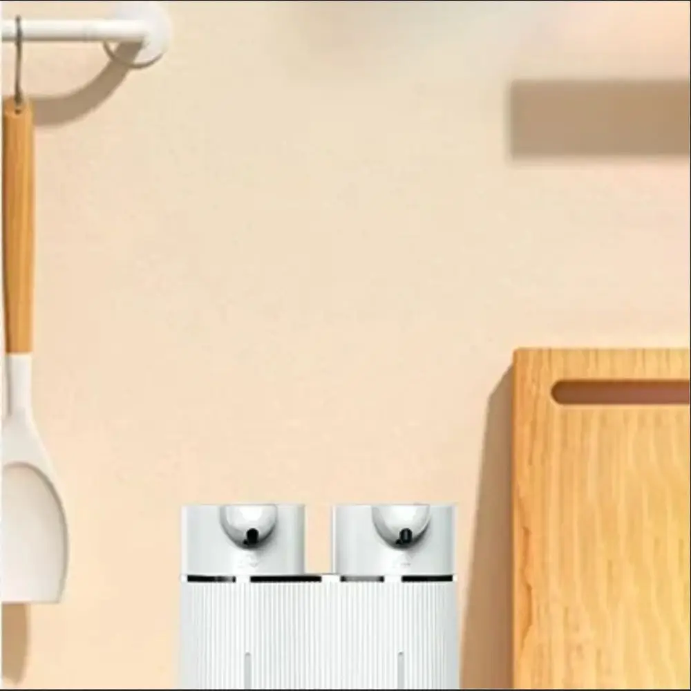 Dispenser di sapone a doppia testa a parete Dispenser di sapone liquido in schiuma a doppia testa ricaricabile tramite USB Funzionamento automatico