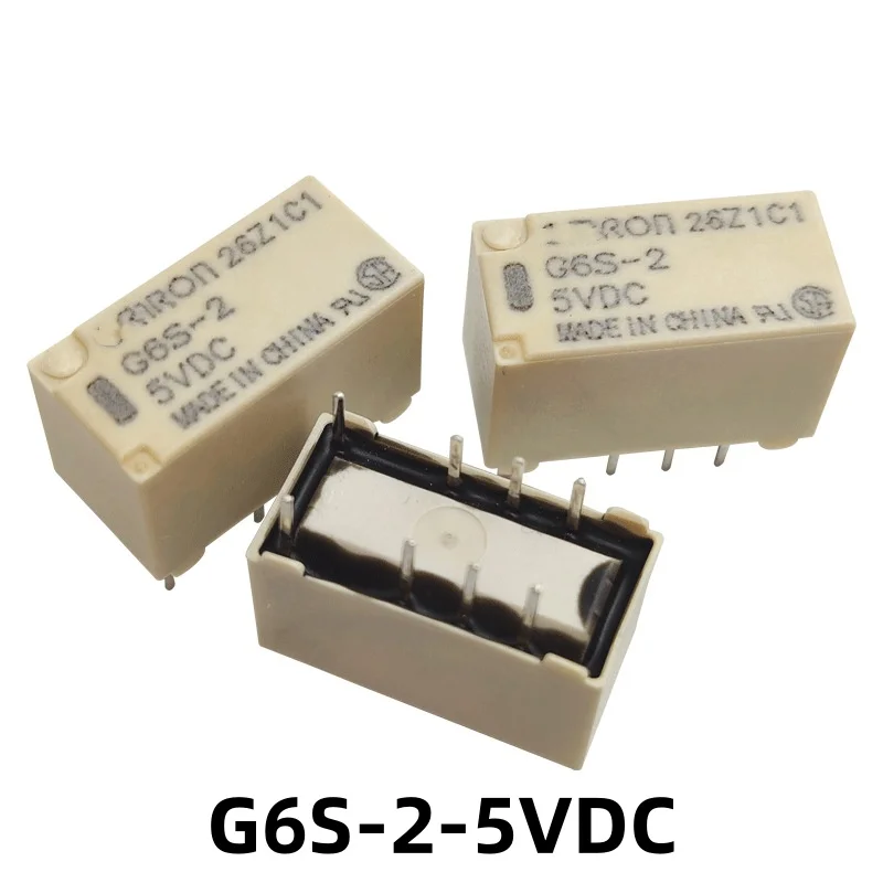 5PCS G6S-2-5VDC G6S-2-3VDC G6S-2-12VDC G6S-2-24VDC Relay with two open and two closed 8-pin Original inventory