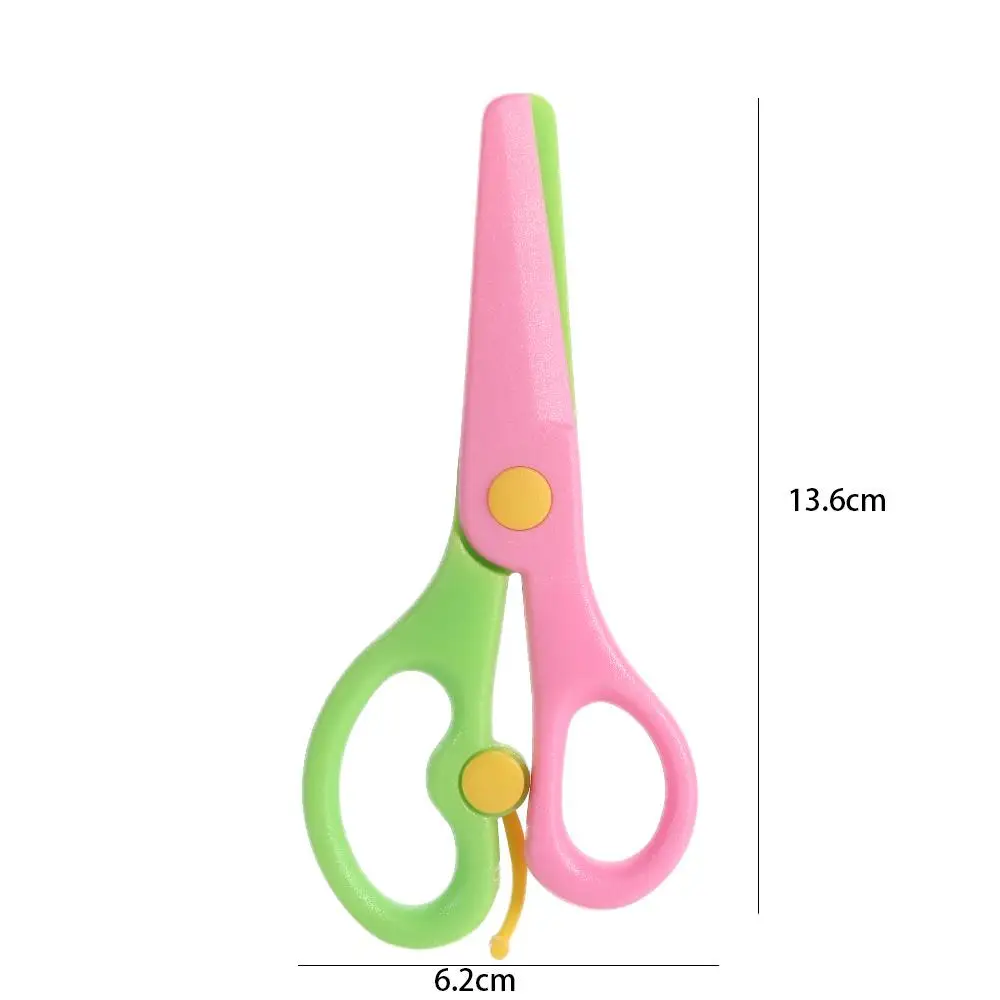 Mini DIY Tool Shear Album Stationery Scrapbook Photo Round Head Scissors Paper Cutting Plastic Scissors Art Scissors