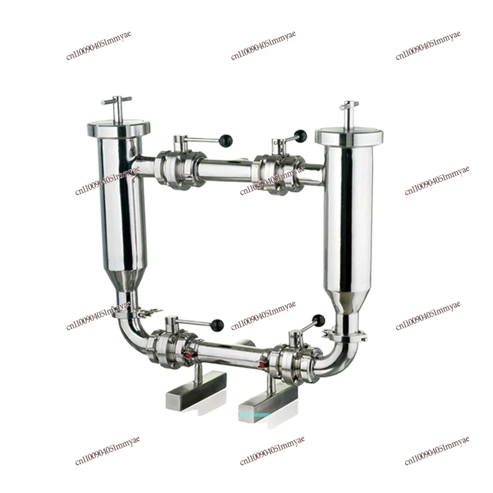 Sanitary Duplex Angle Filter Pipeline Duplex Stainless Steel Duplex Switching Filter
