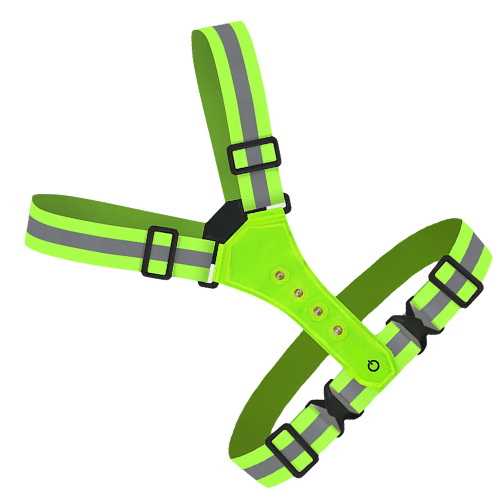 Strap LED Luminous Vest Night Running Gear Reflective High Visibility Belts Reflection Tape