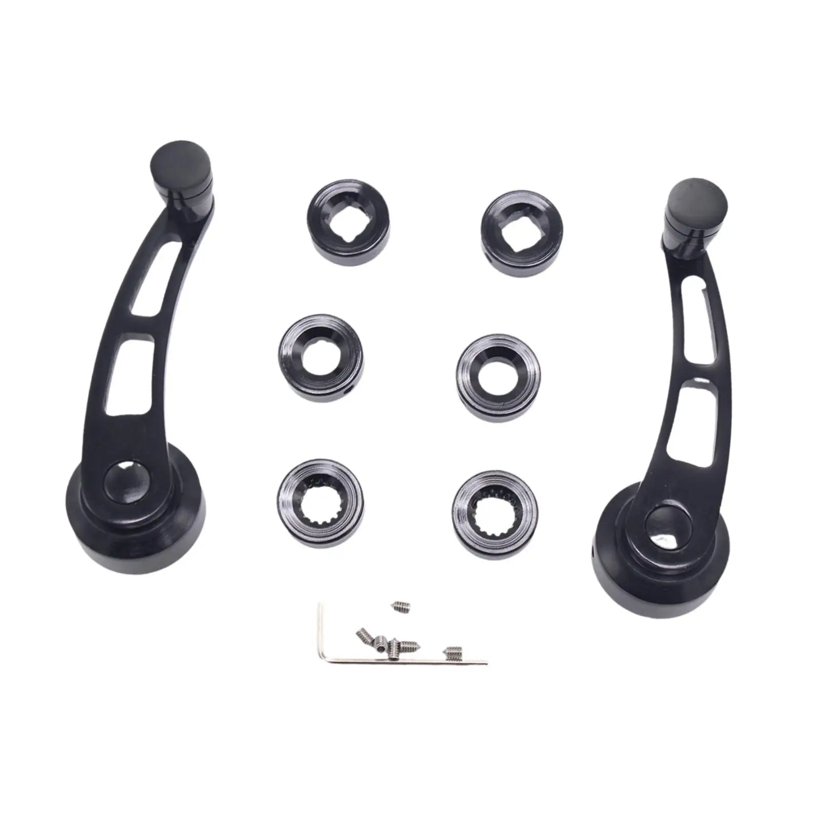 

Window Crank Handle Set Black Aluminum Alloy Door Winder Kit for Pontiac Camaro Buick Oldsmobile Car Restoration