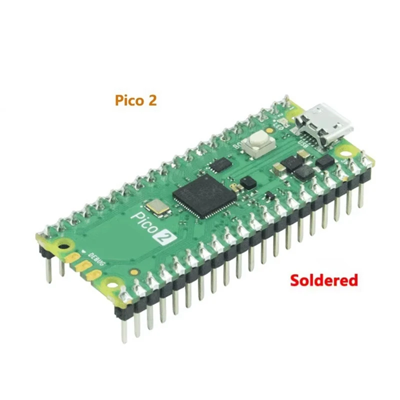 For Raspberry Pi Pico 2 Development Board RP2350 Pico2 ARM Cortex-M33 And RISC-V Hazard3 520Kbyte 4Mbyte QSPI Flash