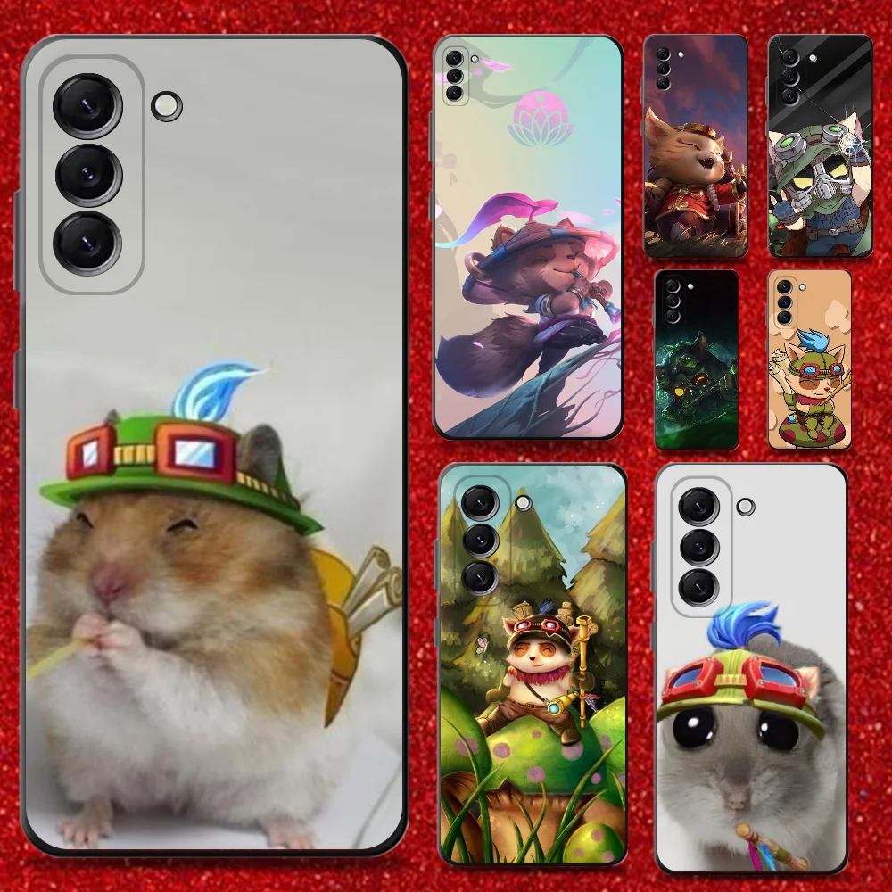 

Cute Funny L-LOL Teemo Phone Case For Samsung Galaxy A13,A21s,A22,A31,A32,A52,A53,A71,A80,Soft Black Shell
