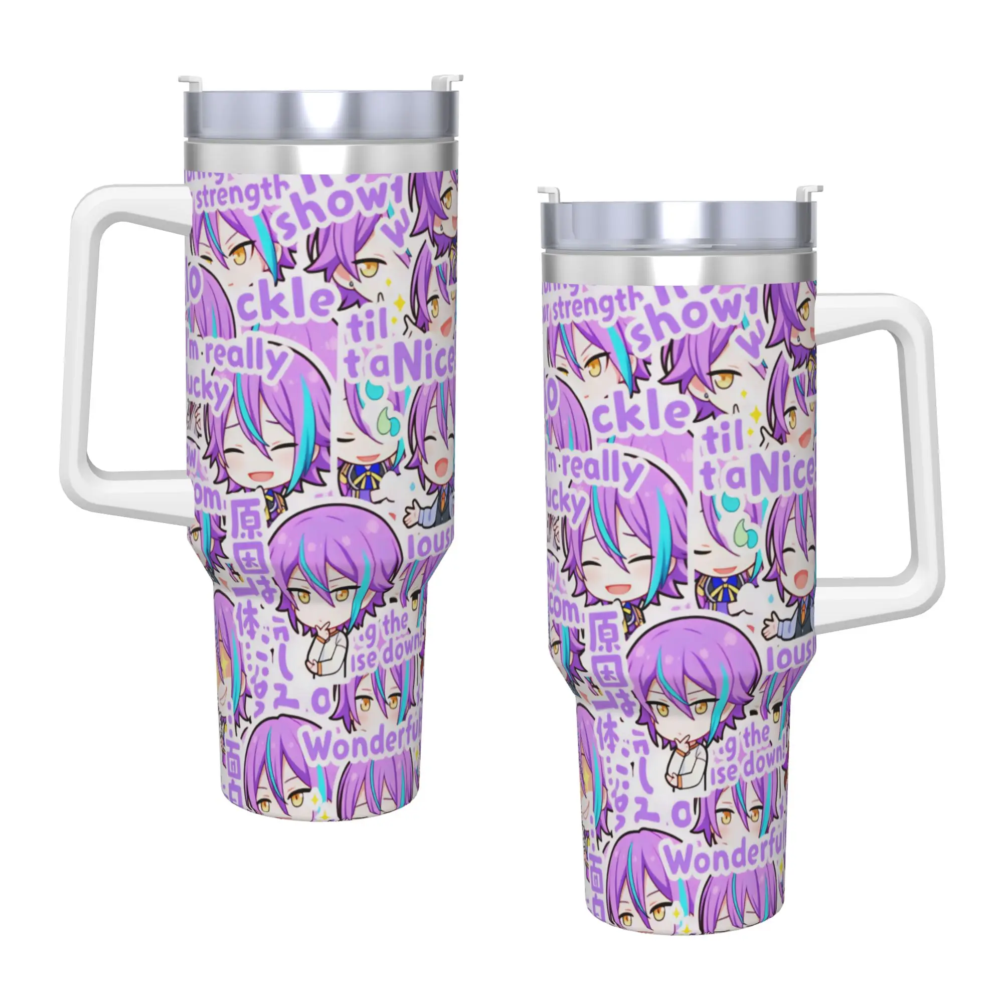 Project Sekai Rui Kamishiro Anime Game Tumbler  Cold and Hot Water Bottle Insulated Stainless Steel Coffee Mug Travel Mugs Cup