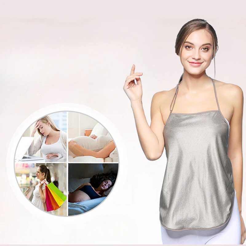 Ropa antirradiación con bolsillo para el vientre para las cuatro estaciones, ropa antirradiación de fibra plateada para mujeres embarazadas, ropa antirradiación para trabajar