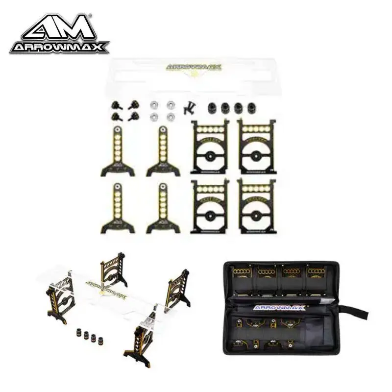 Origineel ARROWMAX AM-171040-LE Set-Up-systeem voor 1/10 toerwagens met tas Limited Edition Rc Tool - afbeelding 1