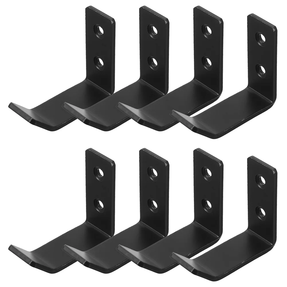 

8pcs Heavy Duty Wall Mount Hooks Stainless Steel Jack Stand Bracket Storage Box Garage Organization Utility Hanger